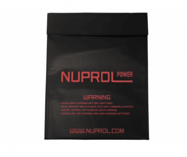 Nuprol lipo charging bag (23cm x 30cm) - Airsoft Battery Chargers