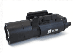 Nuprol nx300 pistol / rifle ris mounted torch black