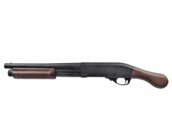 GOLDEN EAGLE PUMP ACTION GAS SAWN OFF SHOTGUN SHORT REAL WOOD