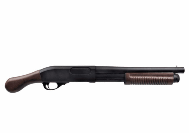 GOLDEN EAGLE PUMP ACTION GAS SAWN OFF SHOTGUN SHORT REAL WOOD - Golden Eagle - view 2