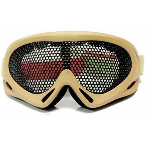 Nuprol high quality pro large mesh eye protection goggles tan - Airsoft Eye Protection