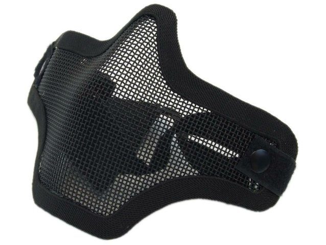 Nuprol plain mesh lower face protection shield v1 black - Airsoft lower Face Protection