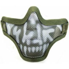Nuprol skull mesh lower face protection mask green