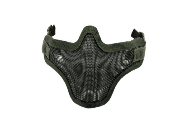Nuprol plain mesh lower face protection shield v1 green - Airsoft lower Face Protection