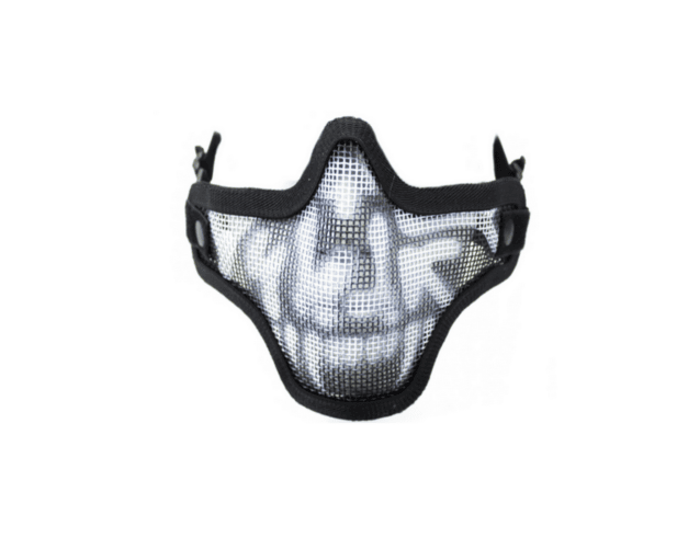 Nuprol skull mesh lower face protection mask black - Airsoft lower Face Protection