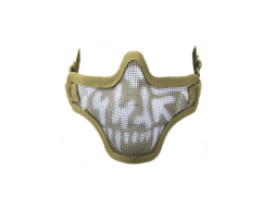 Nuprol skull mesh lower face protection mask tan