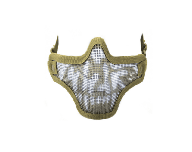 Nuprol skull mesh lower face protection mask tan - Airsoft lower Face Protection