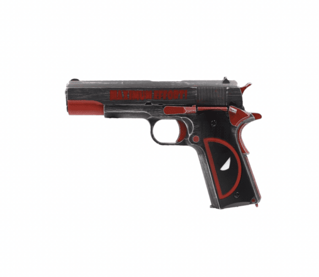 Armorer works deadpool 1911 ne2201 molon labe pistol - Airsoft Guns Used In Movies / Games