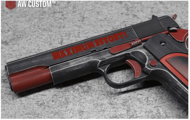 Armorer works deadpool 1911 ne2201 molon labe pistol - Airsoft Guns Used In Movies / Games - view 4