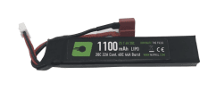Nuprol power 1100mah lipo 7.4v 20c stick - deans