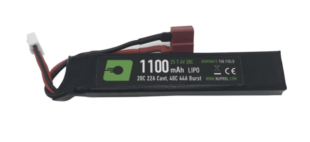 Nuprol power 1100mah lipo 7.4v 20c stick - deans - Nuprol