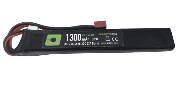 Nuprol power 1300mah lipo 7.4v 20c stick - deans - Nuprol