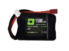 Nuprol power 1500mah lipo 7.4v 20c stick peq - deans