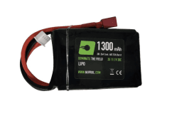 Nuprol power 1300mah lipo 11.1v 20c stick peq - deans