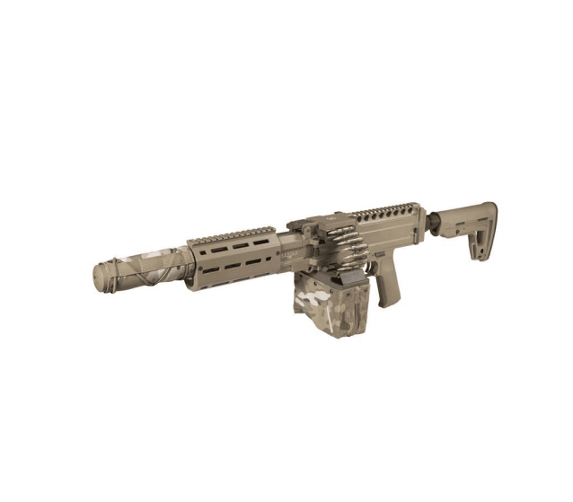 Secutor aquila vii lmg aeg support rifle tan - Airsoft Support Rifles - view 3
