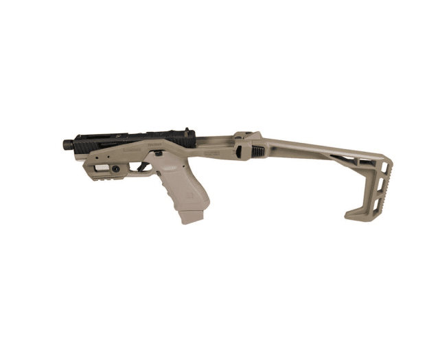 Secutor corvus iii carbine kit with gladius magna gas blowback pistol (dual tone black slide & tan kit) - New Airsoft Products