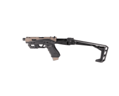 Secutor corvus iii carbine kit with gladius magna gas blowback pistol (dual tone tan slide & black kit)