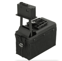 A&k m249/lmg sound control box magazine (1500 rounds - black)