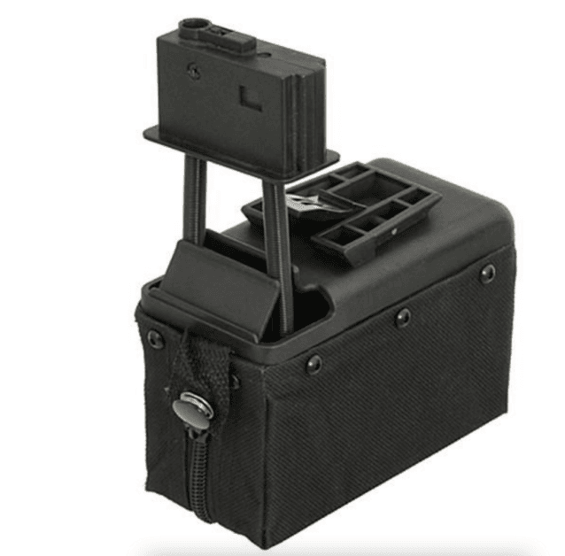 A&k m249/lmg sound control box magazine (1500 rounds - black) - A&K airsoft