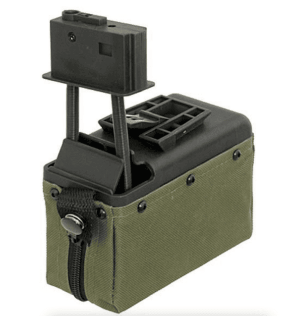 A&k m249/lmg sound control box magazine (1500 rounds - od) - A&K airsoft