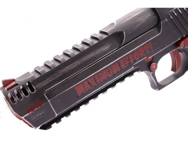 Custom Magnum Research Desert Eagle 50AE GBBP Black/Red