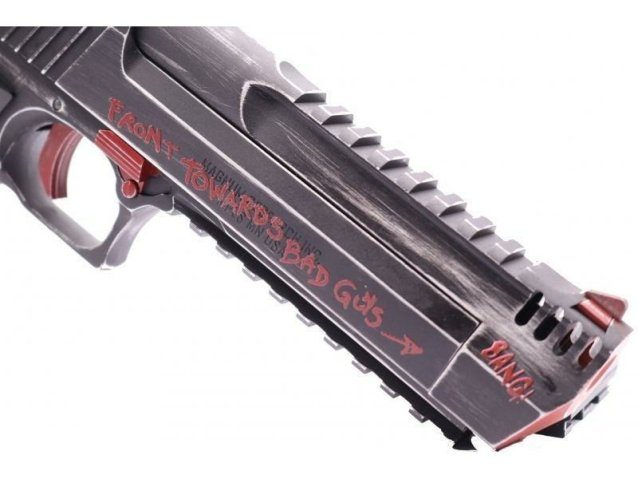 Custom Magnum Research Desert Eagle 50AE GBBP Black/Red