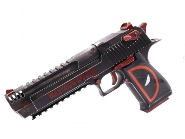 Custom Magnum Research Desert Eagle 50AE GBBP Black/Red