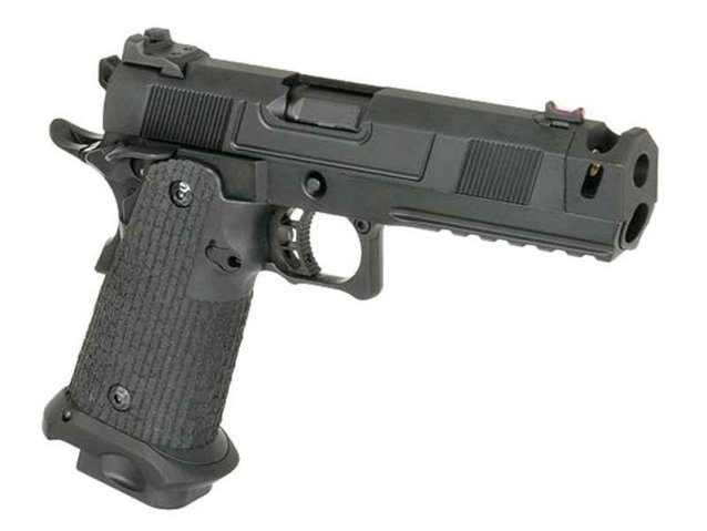 Army custom 5.1 hi-capa with costa compensator (full metal - black - r501) - Airsoft Hi Capa Pistols - view 7
