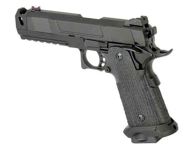 Army custom 5.1 hi-capa with costa compensator (full metal - black - r501) - Airsoft Hi Capa Pistols - view 3