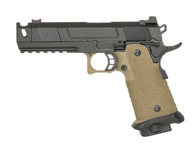 Full metal tan army 5.1 hi-capa with costa compensator - Airsoft Hi Capa Pistols - view 2
