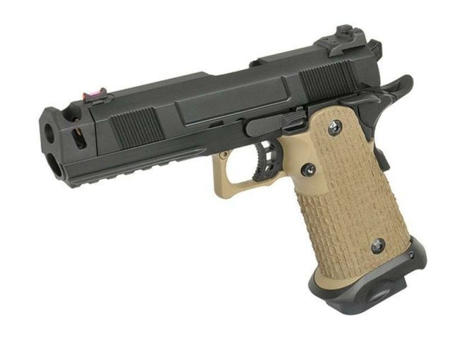 Full metal tan army 5.1 hi-capa with costa compensator - Airsoft Hi Capa Pistols - view 7