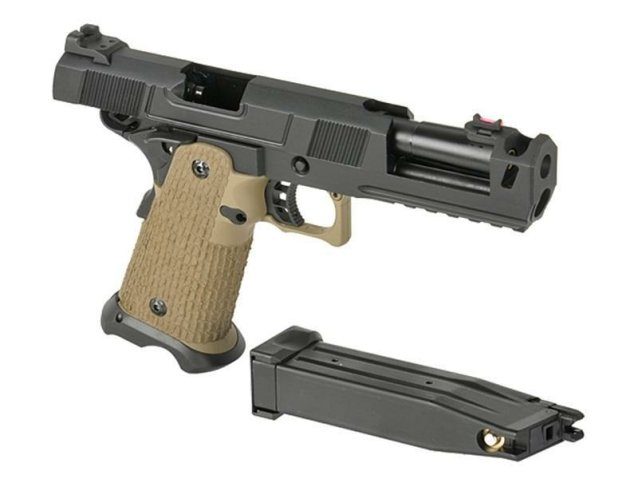 Full metal tan army 5.1 hi-capa with costa compensator - Airsoft Hi Capa Pistols - view 5