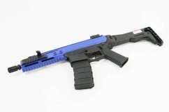 Ghk g5 airsoft gas blowback rifle twotone blue gbb