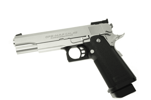 Tokyo marui 5.1 hi capa silver gas blowback pistol - Airsoft Hi Capa Pistols