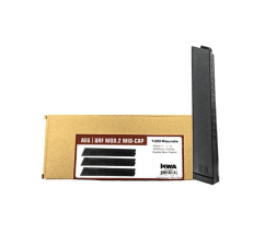 Kwa qrf mod2 series mid-cap magazine (3 pack - 120 rounds each - black)
