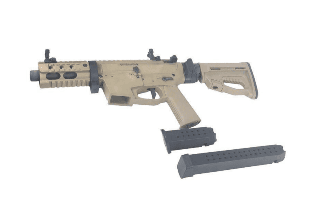 Ares m45x-s with efcs gearbox (tan - ar-084e - with drum magazine) - New Airsoft Products - view 3