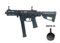 Ares m45x-s with efcs gearbox (black - ar-083e - with drum magazine)