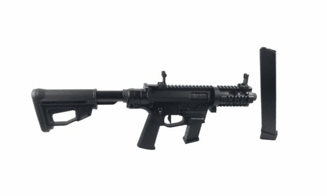 Ares m45x-s with efcs gearbox (black - ar-083e - with drum magazine) - Ares Airsoft - view 3