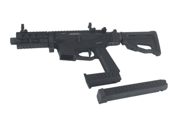 Ares m45x-s with efcs gearbox (black - ar-083e - with drum magazine) - Ares Airsoft - view 4