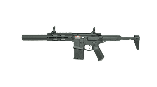 Ares am-014-bk short honey badger with extended silencer (black) - Ares Airsoft
