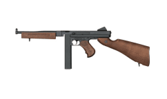 Ares thompson m1a1 aeg ebb (real wood - stick mag. - smg-005)