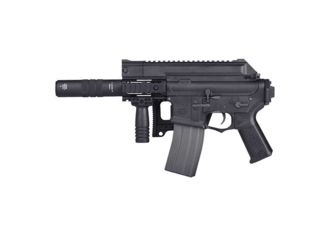 Ares amoeba tactical m4 aeg with silencer (ares-am-006-bk - black) - SMG / CQB Airsoft rifles - view 2