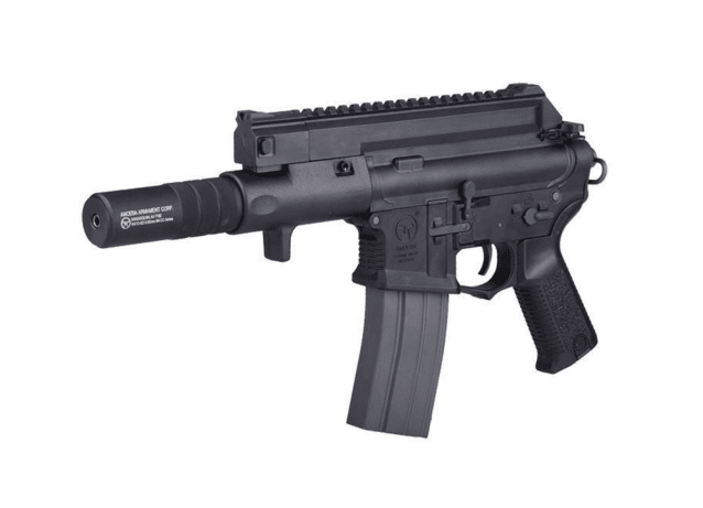 Ares amoeba tactical m4 aeg with silencer (ares-am-004-bk - black) - SMG / CQB Airsoft rifles - view 3