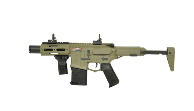 Ares amoeba am-015-de "stubby" badger cqb (efcs) tan - SMG / CQB Airsoft rifles