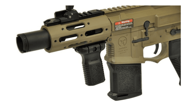 Ares amoeba am-015-de "stubby" badger cqb (efcs) tan - SMG / CQB Airsoft rifles - view 4