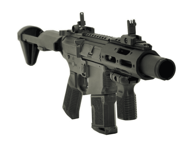 Ares amoeba am-015-bk "stubby" badger cqb (efcs) black - SMG / CQB Airsoft rifles - view 2