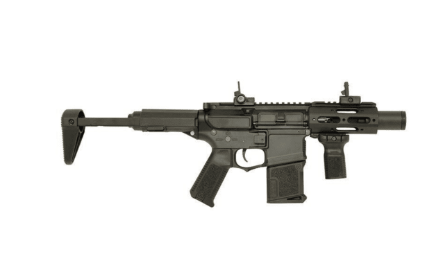 Ares amoeba am-015-bk "stubby" badger cqb (efcs) black - SMG / CQB Airsoft rifles - view 4