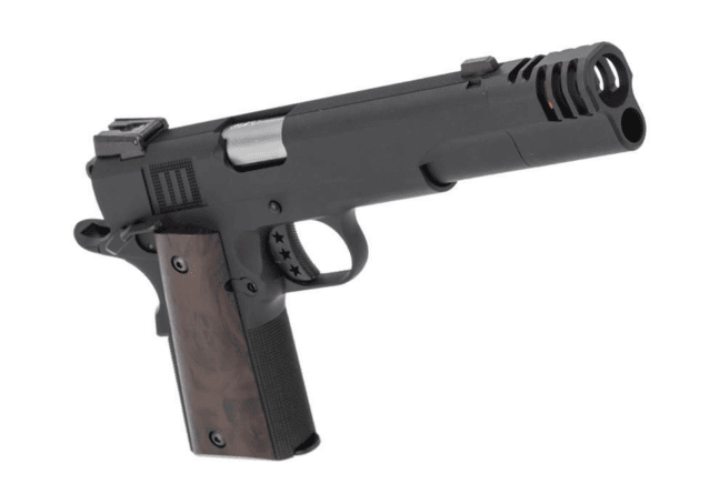 Armorer works custom 1911 with muzzle compensator gbb (aw-ne3102 - black) - Airsoft 1911 Pistols - view 2
