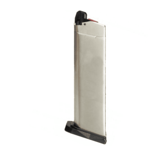 Armorer works custom hex-cut g series gas magazine (aw-vxmg02 - 25 rounds - silver) - Airsoft Pistol Magazines