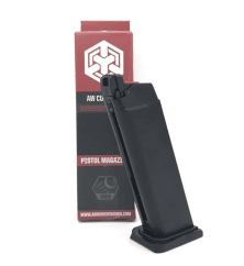 Armorer works - custom hex-cut g series gas magazine (aw-vxmg01 - 25 rounds - black)